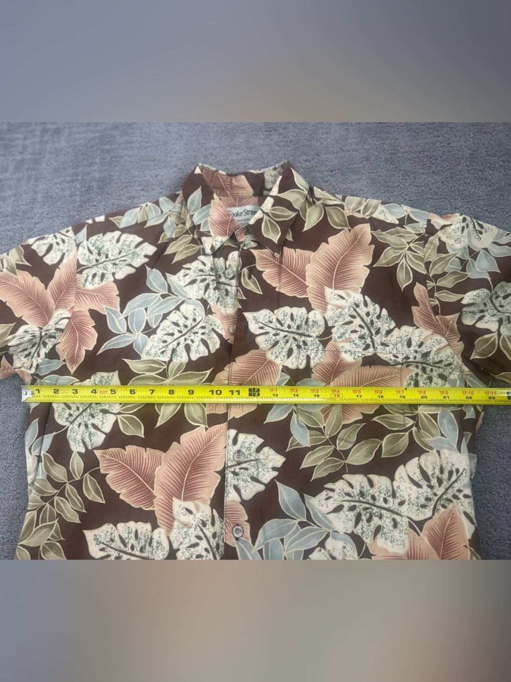 Cooke Street Honolulu Men’s Aloha Button Up Shirt | Vintage | Medium - Picture 6 of 12
